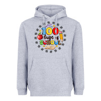 Heather Grey 100 days of school Heavyweight Hoodie - Artiststas