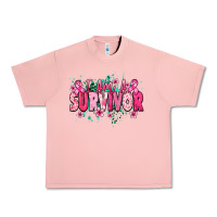 Salmon I am a survivor Cancere Awareness Urban Heavy Tee - HowdyJamesFarm