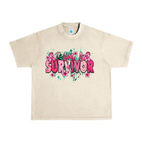 Sandshell I am a survivor Cancere Awareness Urban Heavy Tee - HowdyJamesFarm