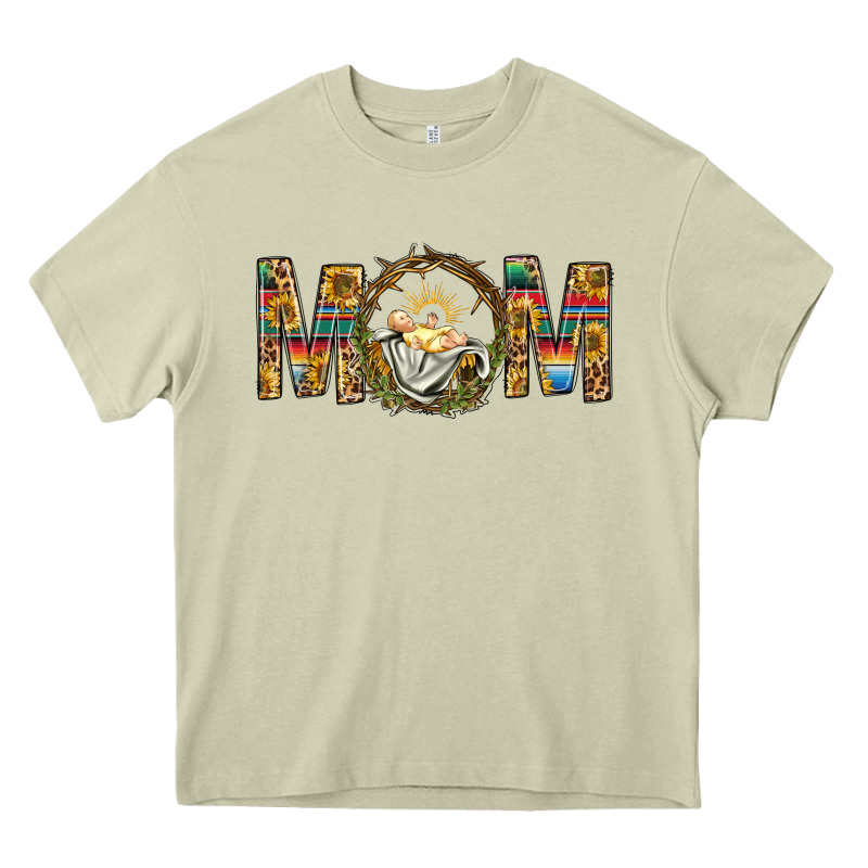 Western Mom With Baby Jesus Heavy Core Tee by BundleAndBundleShop | Teevron