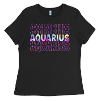 Black aquarius Ladies Tee - Artiststas