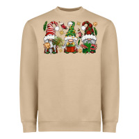 Mushroom Christmas Gnomes Heavyweight Sweatshirt - BundleAndBundleShop