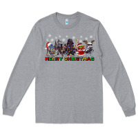 Heather Grey merry christmas gnomies Long Sleeve Tee - CowGirlArtShop