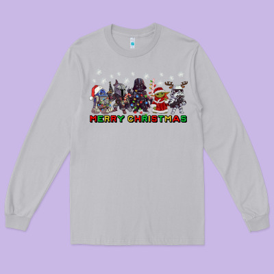 Merry Christmas Gnomies Long Sleeve Tee Designed By Cowgirlartshop