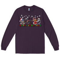 Plum merry christmas gnomies Long Sleeve Tee - CowGirlArtShop