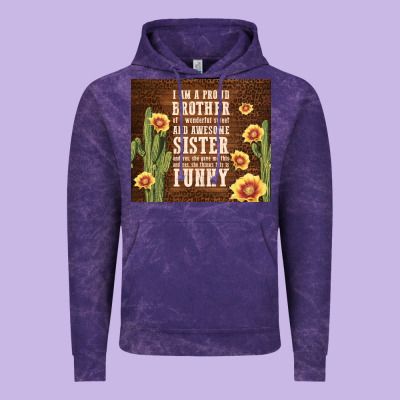 I Am A Proud Brother Vintage Hoodie Designed By Tumblerdesignbyshophia