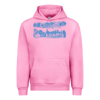 Fuchsia Pink collinwood mansion from dark shadows Urban Hoodie - lanVoArt