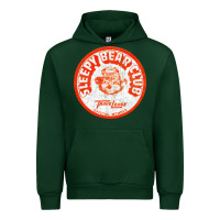Forest Green sleepy bear club   70s thrift store aesthetic Urban Hoodie - lanVoArt