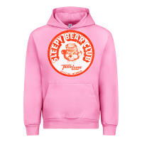 Fuchsia Pink sleepy bear club   70s thrift store aesthetic Urban Hoodie - lanVoArt