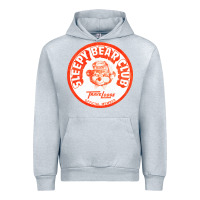 Heather Grey sleepy bear club   70s thrift store aesthetic Urban Hoodie - lanVoArt