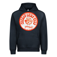 Navy sleepy bear club   70s thrift store aesthetic Urban Hoodie - lanVoArt