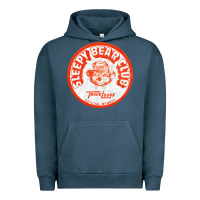 Pigment Midnight Navy sleepy bear club   70s thrift store aesthetic Urban Hoodie - lanVoArt