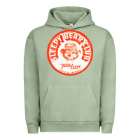 Pigment Oil Green sleepy bear club   70s thrift store aesthetic Urban Hoodie - lanVoArt