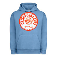 Pigment Pebble Blue sleepy bear club   70s thrift store aesthetic Urban Hoodie - lanVoArt