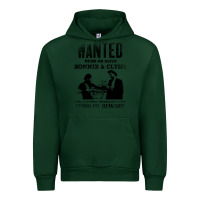 Forest Green wanted bonnie and clyde, distressed Urban Hoodie - lanVoArt