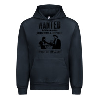 Navy wanted bonnie and clyde, distressed Urban Hoodie - lanVoArt
