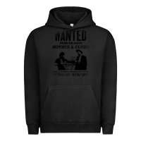 Pigment Black wanted bonnie and clyde, distressed Urban Hoodie - lanVoArt