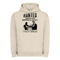 Pigment French Oak wanted bonnie and clyde, distressed Urban Hoodie - lanVoArt