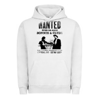 Pigment Lunar Rock wanted bonnie and clyde, distressed Urban Hoodie - lanVoArt