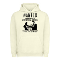 Pigment Pistachio wanted bonnie and clyde, distressed Urban Hoodie - lanVoArt
