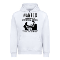 White wanted bonnie and clyde, distressed Urban Hoodie - lanVoArt