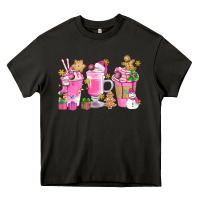 Asphalt Pink Christmas Coffee Cups Bbs Heavy Core Tee - BundleAndBundleShop