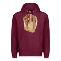 Burgundy Catchers Mitt Fa Element Premium Hoodie - FaDigitalArtStudio