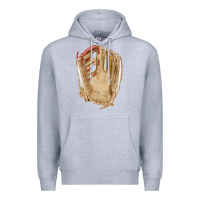 Heather Grey Catchers Mitt Fa Element Premium Hoodie - FaDigitalArtStudio