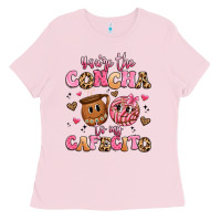Bubblegum Pink you're the concha to my cafecito Ladies Tee - Artiststas