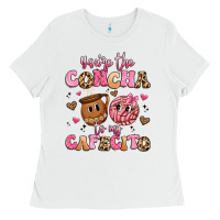 White you're the concha to my cafecito Ladies Tee - Artiststas