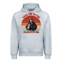 Heather Grey rip wheeler quote poster art Urban Hoodie - lanVoArt