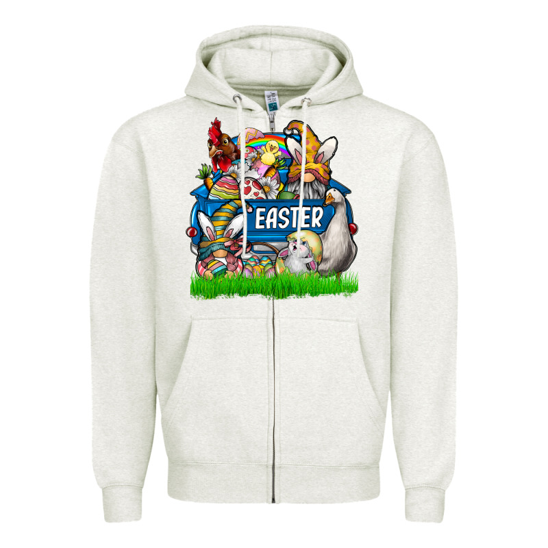 Easter Truck Zipper Hoodie by CowhideDigitalArt | Teevron