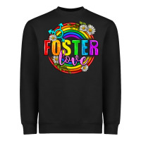 Black Foster Love Pride Lgbtq Heavyweight Sweatshirt - BundleAndBundleShop