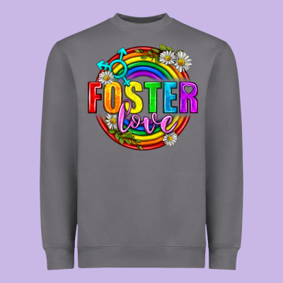 Foster Love Pride Lgbtq Heavyweight Sweatshirt Designed By Bundleandbundleshop