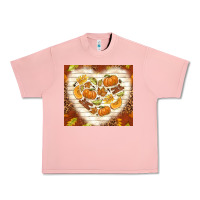 Salmon fall heart with leopard Urban Heavy Tee - TumblerDesignByShophia