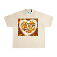 Sandshell fall heart with leopard Urban Heavy Tee - TumblerDesignByShophia