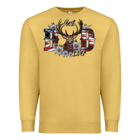 Antique Gold best dad ever Premium Sweatshirt - SublimationCraftShop