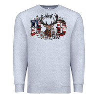 Heather Grey best dad ever Premium Sweatshirt - SublimationCraftShop
