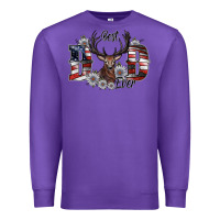 Purple best dad ever Premium Sweatshirt - SublimationCraftShop