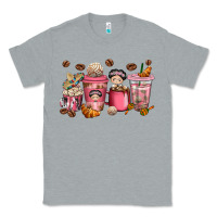 Heather Grey cafecito y chisme coffee cups Classic Tee - texasbilliewilder
