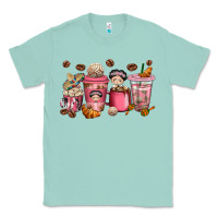 Seafoam cafecito y chisme coffee cups Classic Tee - texasbilliewilder