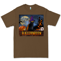 Cacao Black Cat Halloween Premium Tee - LillyAllenDesigns