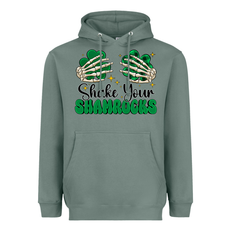 Shake Your Shamrocks Heavyweight Hoodie by CowhideDigitalArt | Teevron