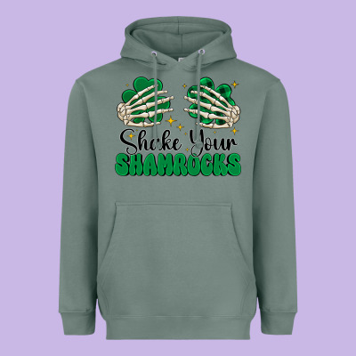 Shake Your Shamrocks Heavyweight Hoodie Designed By Cowhidedigitalart