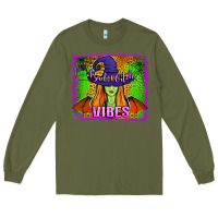Army Green bad witch vibes Long Sleeve Tee - Jasminsmagicworld