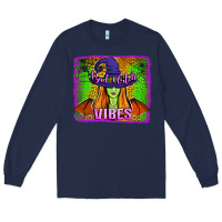 Navy bad witch vibes Long Sleeve Tee - Jasminsmagicworld