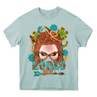 Arona Western Rodeo Girl Braid Red Hair Heavy Core Tee - BundleAndBundleShop
