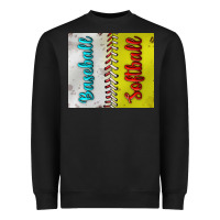 Black Baseball And Softball Tumbler Heavyweight Sweatshirt - BundleAndBundleShop