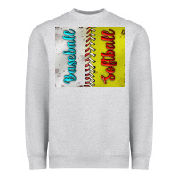 Heather Grey Baseball And Softball Tumbler Heavyweight Sweatshirt - BundleAndBundleShop