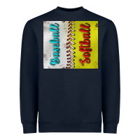 Navy Baseball And Softball Tumbler Heavyweight Sweatshirt - BundleAndBundleShop